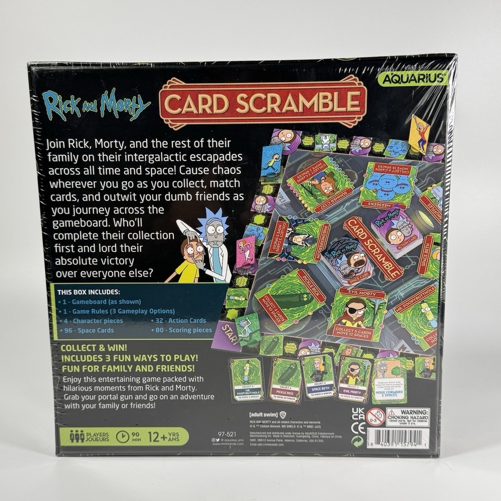 Rick and Morty Card Scramble Board Game - Picture 2 of 9
